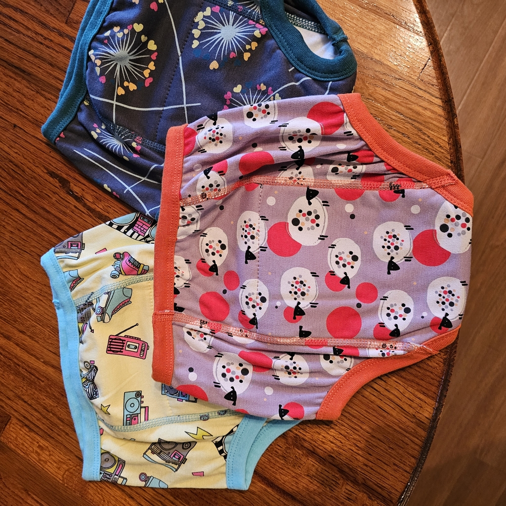 Vibrant Purple and Blue Underwear  Moomoo POTTY TRAINING PANTS